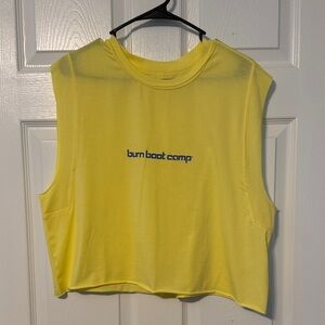 Burn Boot Camp Yellow Women's Crop Top